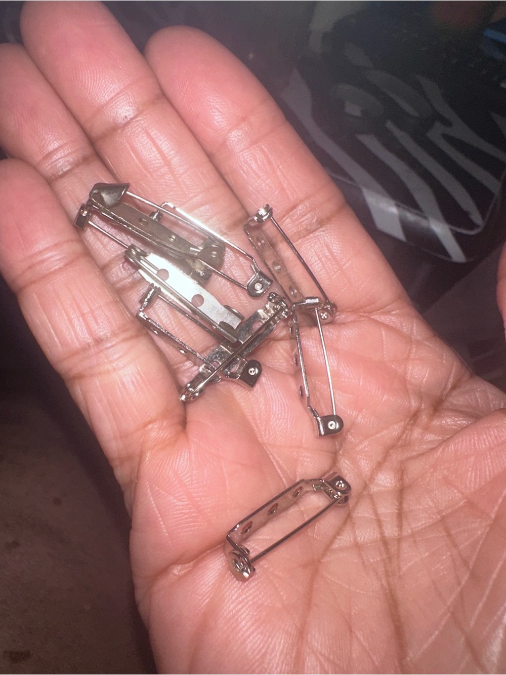 Silver Tone Brooch Pin Backs (Pack of 8 Metal Pin Clasps)